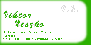viktor meszko business card